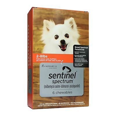 Sentinel Spectrum Orange for Dogs 2-8 lbs