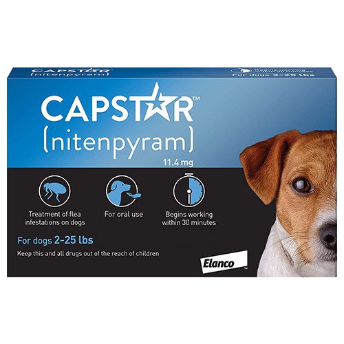 Capstar Small Dog 11mg 2-25 lbs Blue