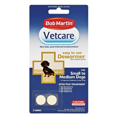 Bob Martin Vetcare Dewormer for Dogs Small To Medium
