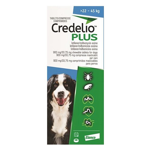 Credelio Plus For Extra Large Dog 22-45kg Blue