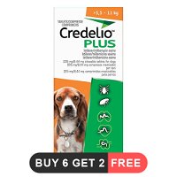 Credelio Plus For Medium Dogs 5.5-11kg Orange