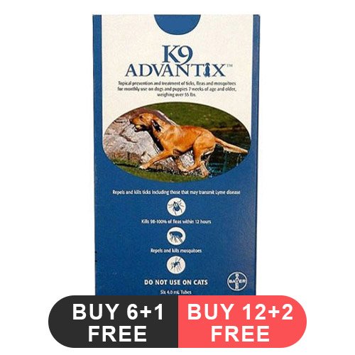 K9 Advantix Extra Large Dogs over 55 lbs (Blue)