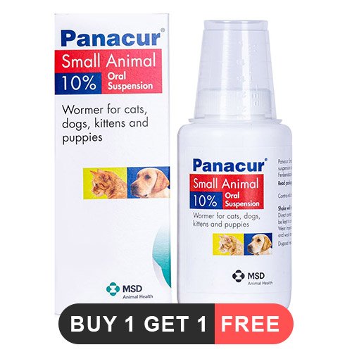 Panacur Oral Suspension for Dogs and Cats - 100 Ml