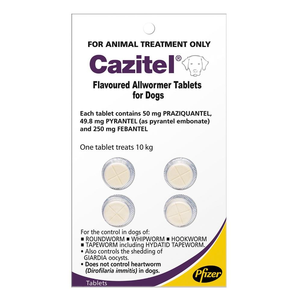 Cazitel Flavoured Allwormer for Dog Supplies