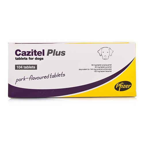 Cazitel Plus Tablets for Small and Medium Dogs 22 lbs (10 kg)