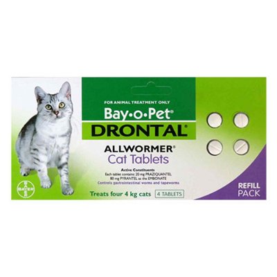 Drontal For Small Cats 4Kg ( 8.8lbs)