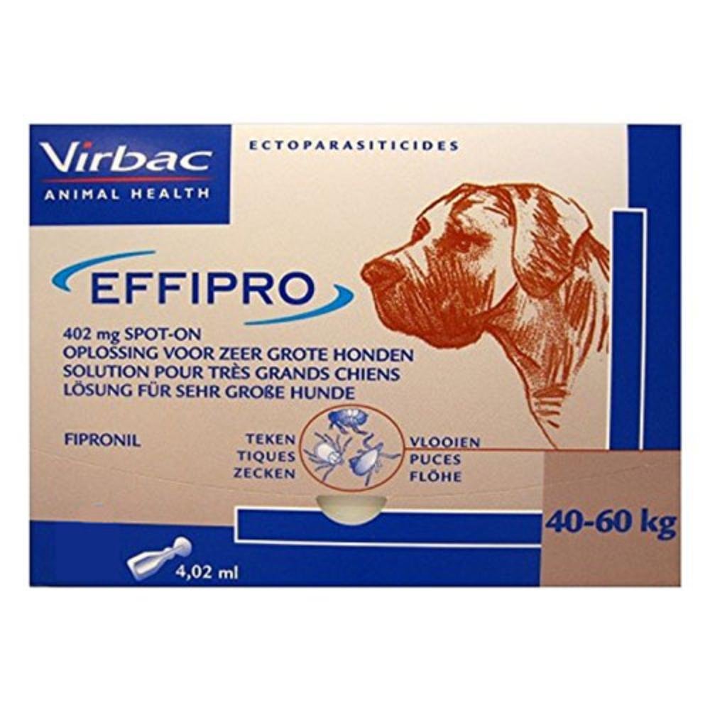 Effipro Spot-On Solution for Dogs Over 88 lbs (Brown)