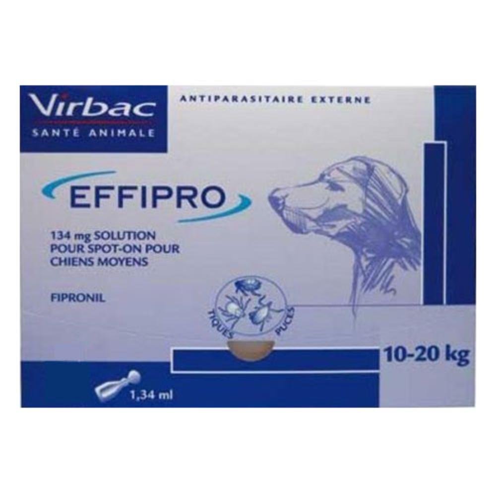 Effipro Spot-On Solution for Dogs 23 to 44 lbs (Blue)