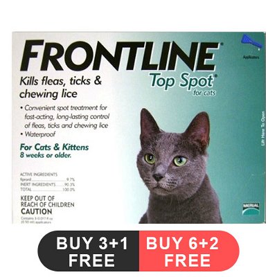 Frontline Top Spot for Cats (Green)