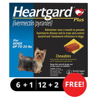 Heartgard Plus Chewables Small Dogs up to 25lbs (Blue)