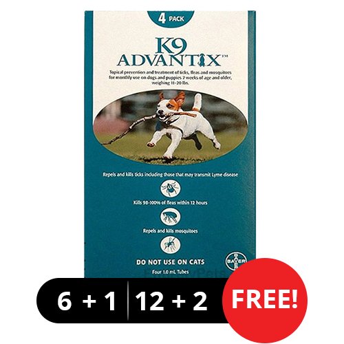 K9 Advantix Medium Dogs 11-20 lbs (Aqua)
