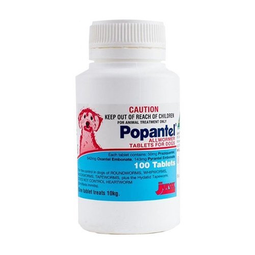 Popantel Allwormer for Dogs 10 Kgs (22 Lbs)