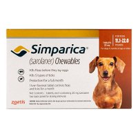 Simparica Chewable Tablet for Dogs 11.1-22 lbs (Brown)
