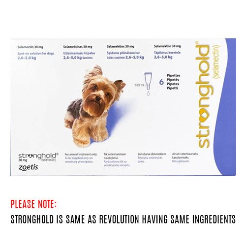 Revolution (Stronghold) for Very Small Dogs 5.1-10 lbs (Purple)