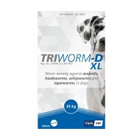 Triworm-D Dewormer For Large Dogs 35 Kgs